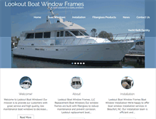 Tablet Screenshot of boatwindowframes.com